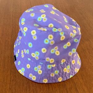 😊FREE😊 Ripzone Floral Smiley Purple Bucket Hat size 6m-2Y
